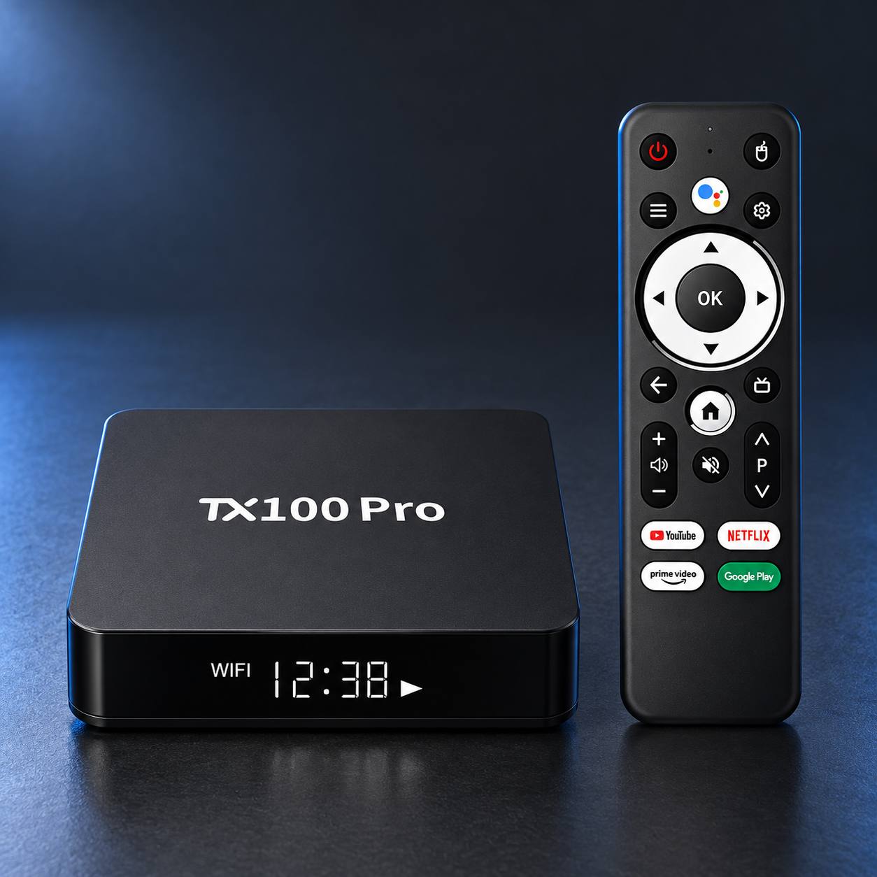 TX100 Pro dalam suasana gelap premium